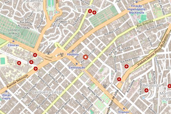 Map showing Bella Paulista in São Paulo