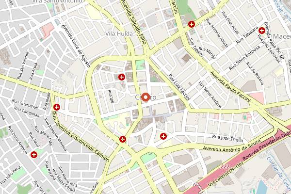 Map showing Bar da Dona Onça in São Paulo