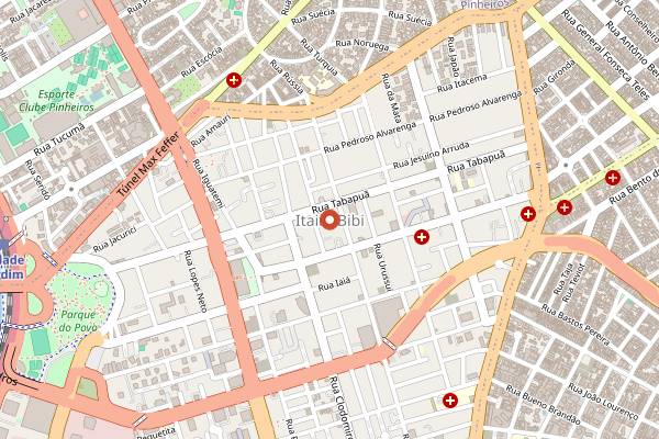 Map showing Exímia Bar in São Paulo