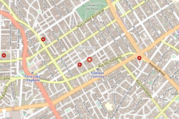 Map showing Tan Tan in São Paulo
