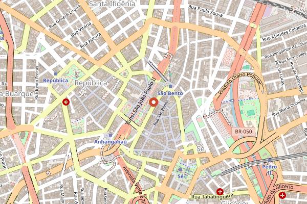 Map showing Aroma e Sabor in São Paulo