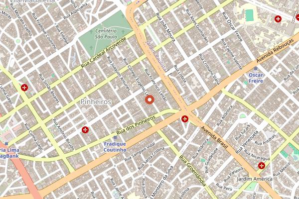 Map showing Kotori in São Paulo