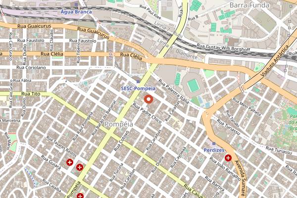 Map showing Petí Gastronomia in São Paulo