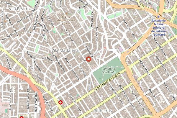Map showing Coffee Lab in São Paulo