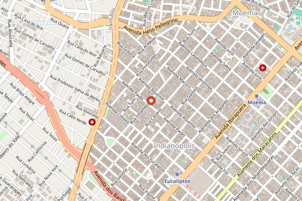 Map showing Accademia Gastronomica, Cozinha Brasileira Contemporanea in São Paulo
