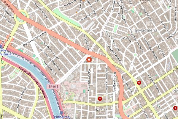 Map showing Le Cordon Bleu Sao Paulo, The Art of Cooking Like a Chef in São Paulo