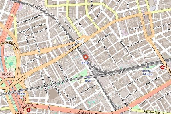 Map showing Al Tanur in São Paulo