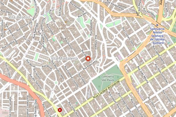 Map showing Banana Verde in São Paulo