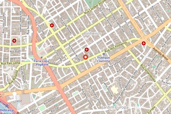Map showing Grão Fino in São Paulo