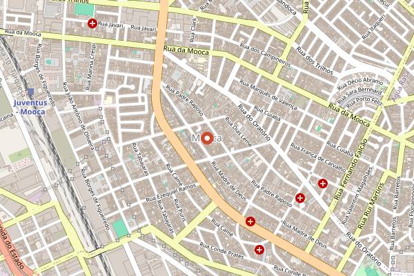 Map showing Festa de San Gennaro in São Paulo