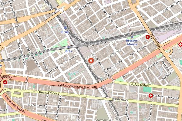 Map showing Festa do Imigrante in São Paulo