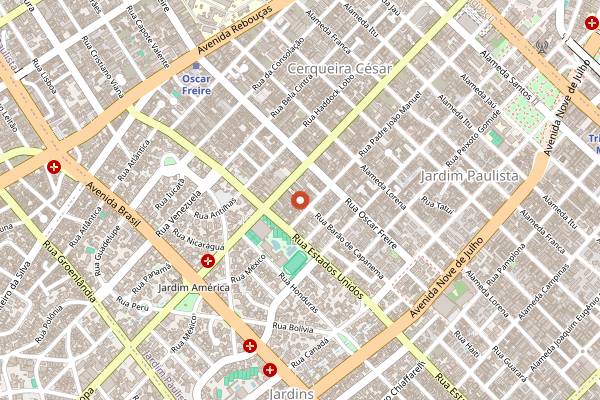 Map showing D.O.M. in São Paulo