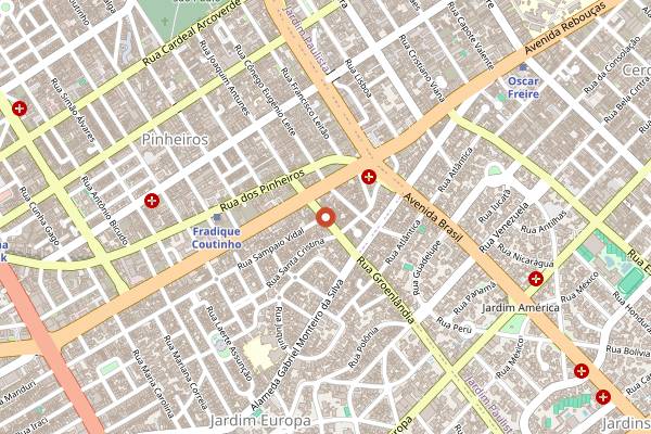 Map showing Maní in São Paulo