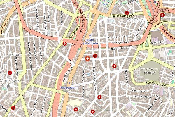 Map showing Izakaya Issa in São Paulo