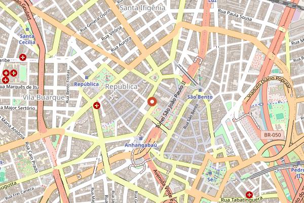 Map showing Bar dos Arcos in São Paulo
