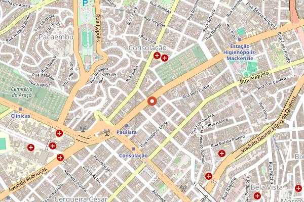 Map showing Sujinho in São Paulo
