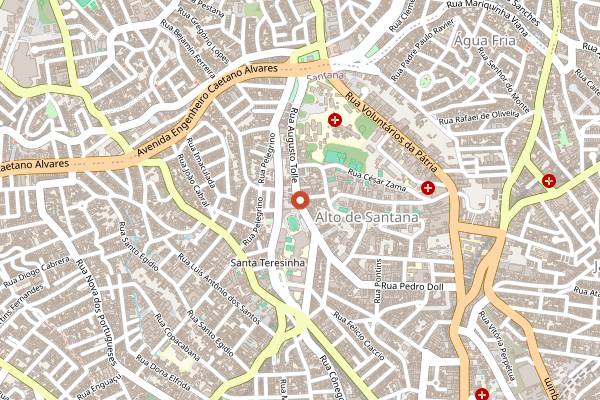Map showing Bar do Luiz Fernandes in São Paulo