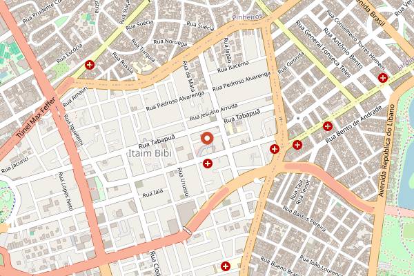 Map showing De Segunda in São Paulo