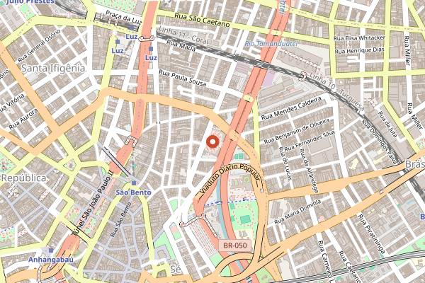 Map showing Bar do Mané in São Paulo