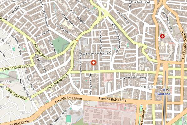 Map showing Casa Garabed in São Paulo