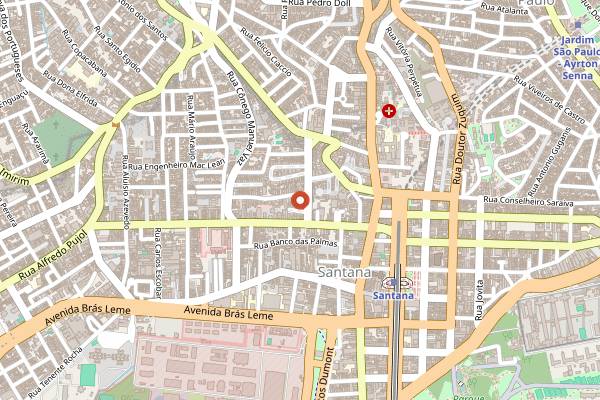 Map showing Pastel da Maria in São Paulo