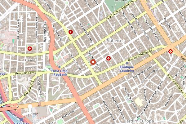 Map showing Sede261 in São Paulo