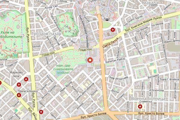 Map showing Veronikas Adventure Food Walk Plovdiv in Plovdiv