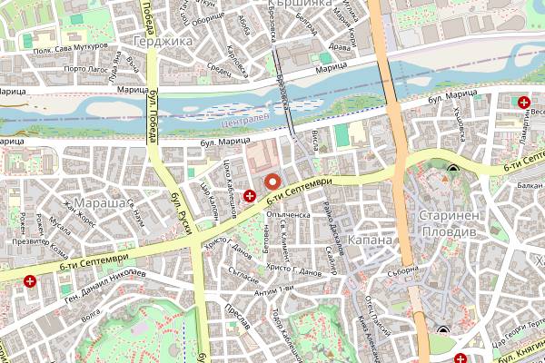 Map showing Memory Wine and Dine in Plovdiv