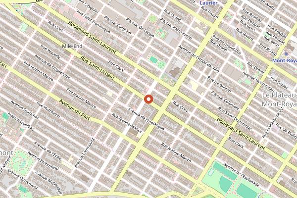 Map showing Bar Datcha in Montreal
