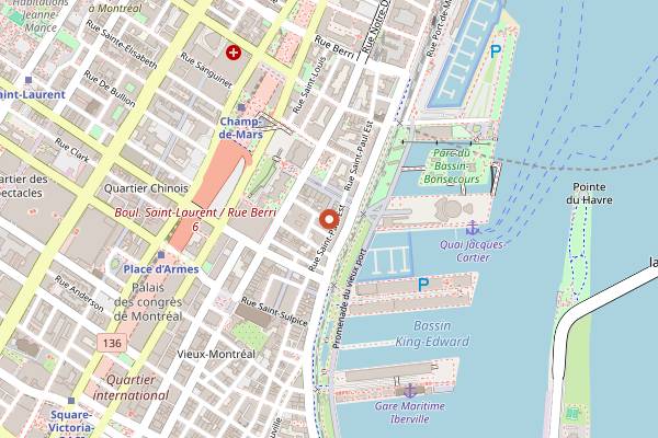 Map showing El Pequeno in Montreal