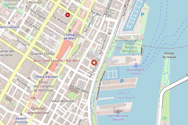 Map showing The Coldroom in Montreal