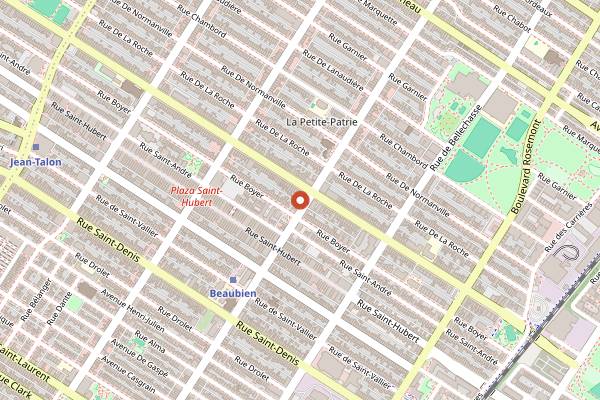 Map showing Isle de Garde in Montreal