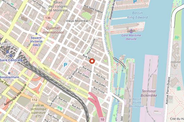 Map showing Le Cartet in Montreal
