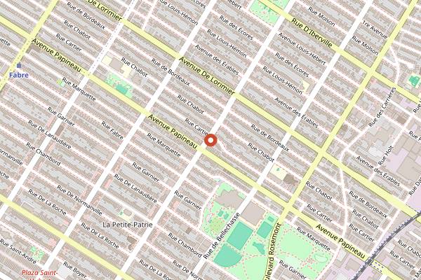 Map showing Regine Cafe in Montreal