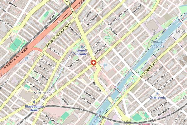 Map showing Foiegwa in Montreal