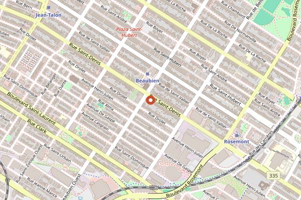 Map showing Pho Tay Ho in Montreal