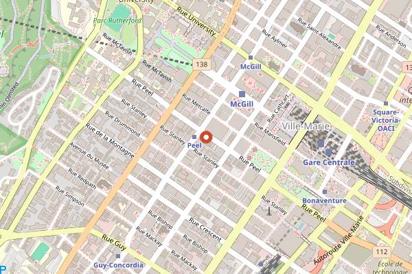 Map showing Ryu in Montreal
