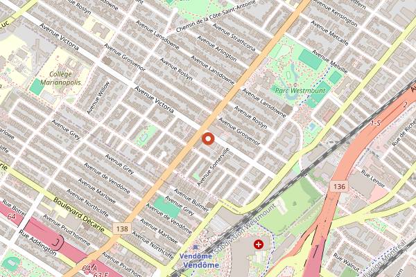Map showing Appetite for Books in Montreal