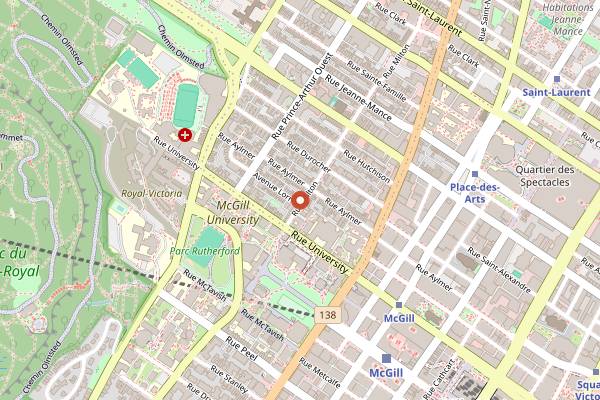 Map showing Lola Rosa in Montreal