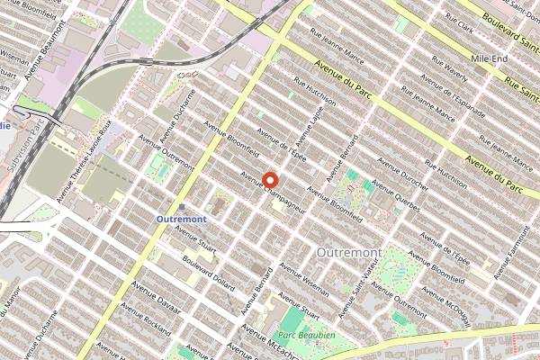 Map showing Alma in Montreal