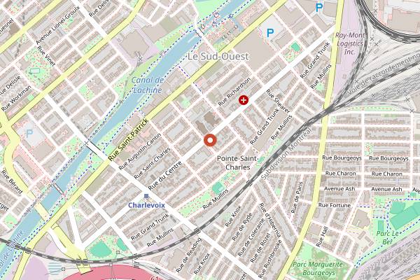 Map showing Sabayon in Montreal