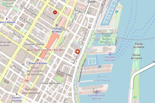 Map showing El Pequeno in Montreal