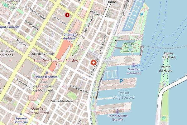 Map showing The Coldroom in Montreal