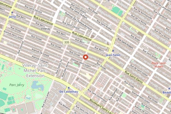 Map showing Casavant in Montreal