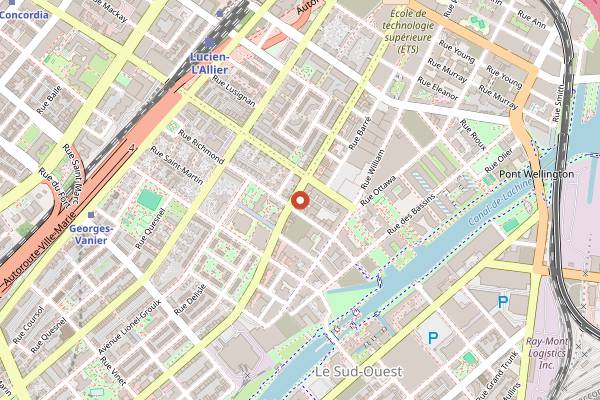 Map showing Foxy in Montreal