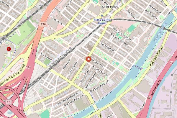 Map showing Tuck Shop in Montreal