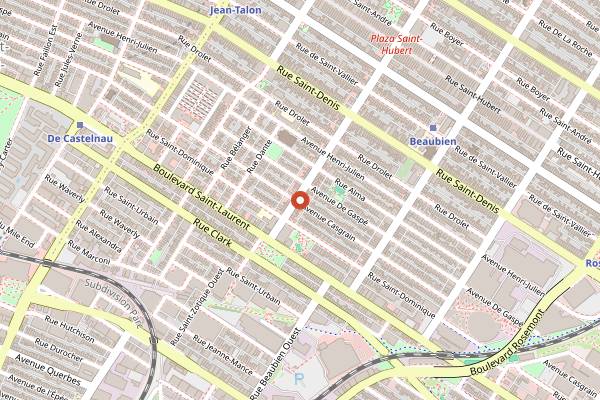 Map showing Vin Mon Lapin in Montreal