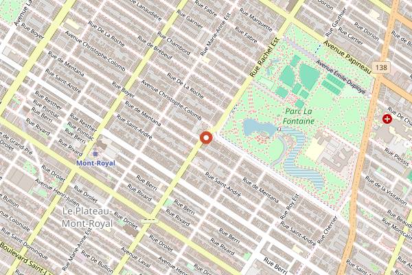 Map showing La Banquise in Montreal