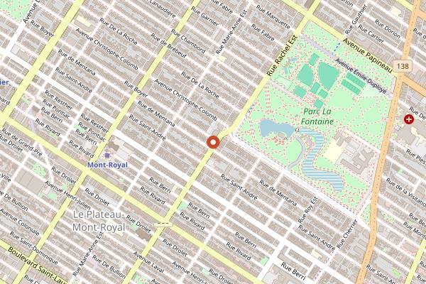 Map showing Ma Poule Mouillee in Montreal