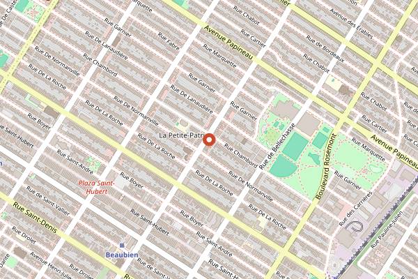 Map showing Vinvinvin in Montreal